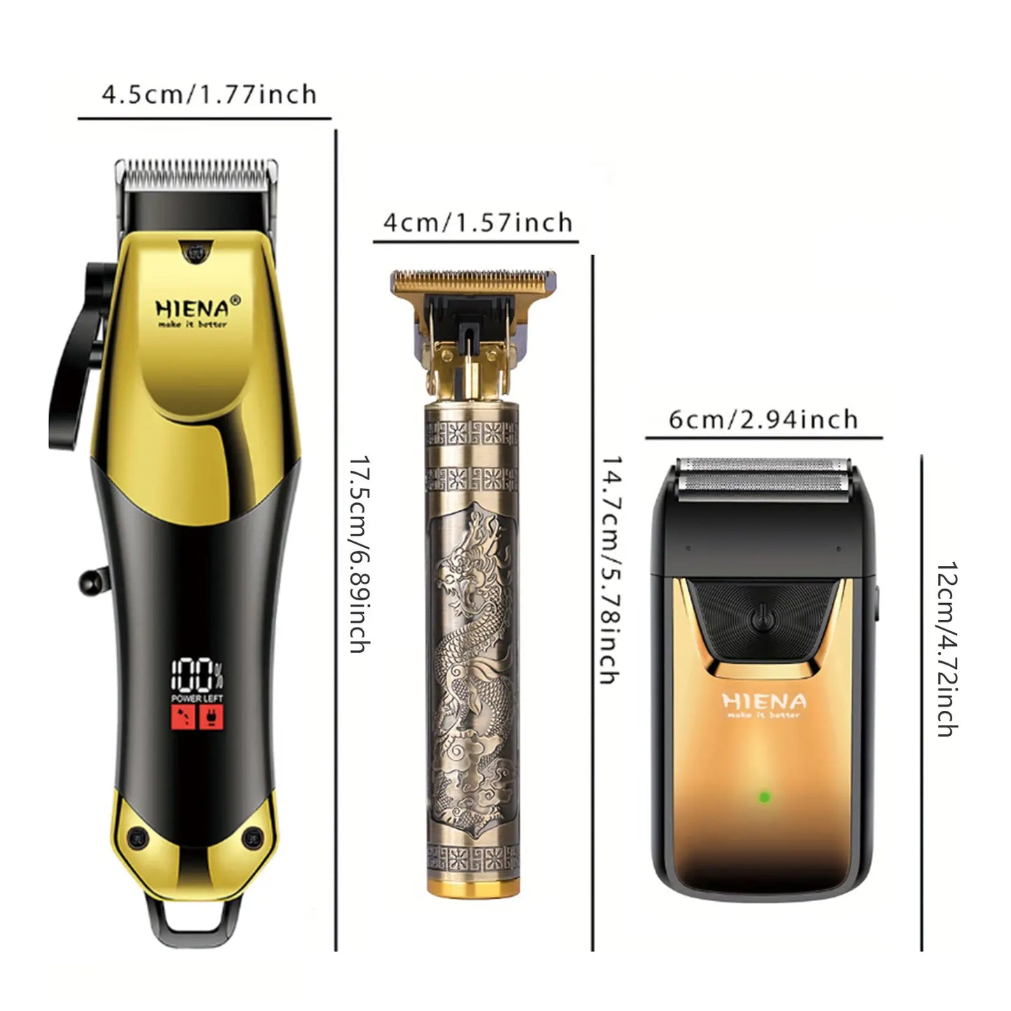 Professional Blonde Hair Clipper & Trimmer Kit